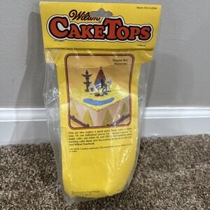 VTG Wilton 6pc Indian Teepee Set Native American Indian Cake Topper Set NEW NOS